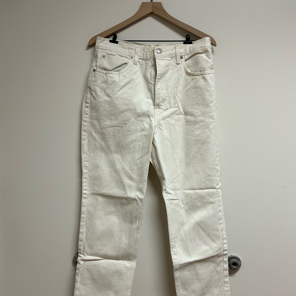 Levi’s Cream Straight-Leg Jeans